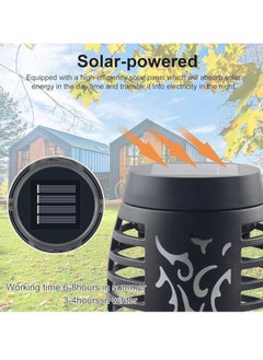 Spaceshoop 1 Pack Upgraded Solar Lights Outdoor, Mini Solar Torch Lights with Flickering Flames, Waterproof Landscape Decoration Dancing Flame Lights for Garden Pathway Yard, Auto On/Off Dusk to Dawn  - Image 5