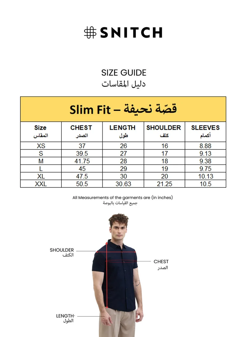 Snitch Navy Stitchless Technical Stretch Shirt for Men | Best Price UAE