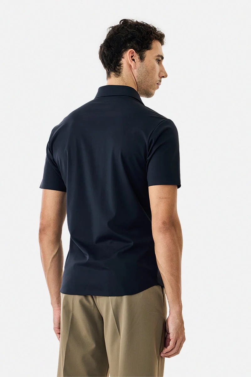 Snitch Navy Stitchless Technical Stretch Shirt for Men | Best Price UAE