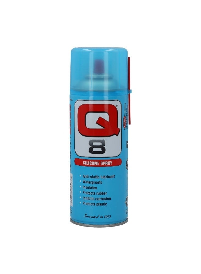Q8 Waterproof Anti Static Lubricant Silicone Spray For Rubber And Plastics 400 Ml 30008 - Image 3