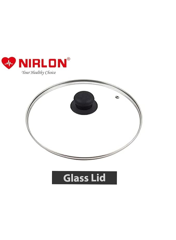 Nirlon 3-Layer Nonstick Coating Aluminum Compatible with All Gas & stovetops 3 Piece Cookware Set with Heat-Resistant Friendly Handle[Flat Tawa 26cm|Tapper Pan 24cm |Glass Lid] - Image 3