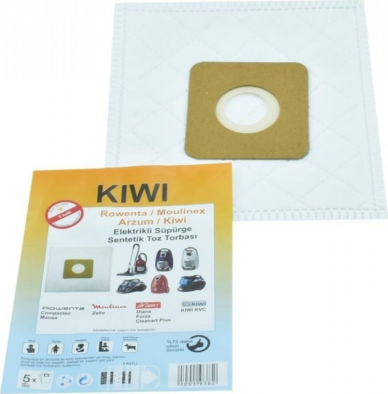 Kiwi Vacuum Cleaner Dust Bag 5 Pieces