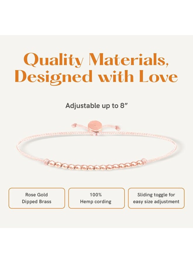 Lucky Feather 15 year old girl gifts | Milestone 15th birthday Bracelet 14K Gold, Rose Gold, or Silver Dipped Beads | Trendy gifts for 15 year old girl | quinceañera 15th birthday gifts for teen girls - Image 2