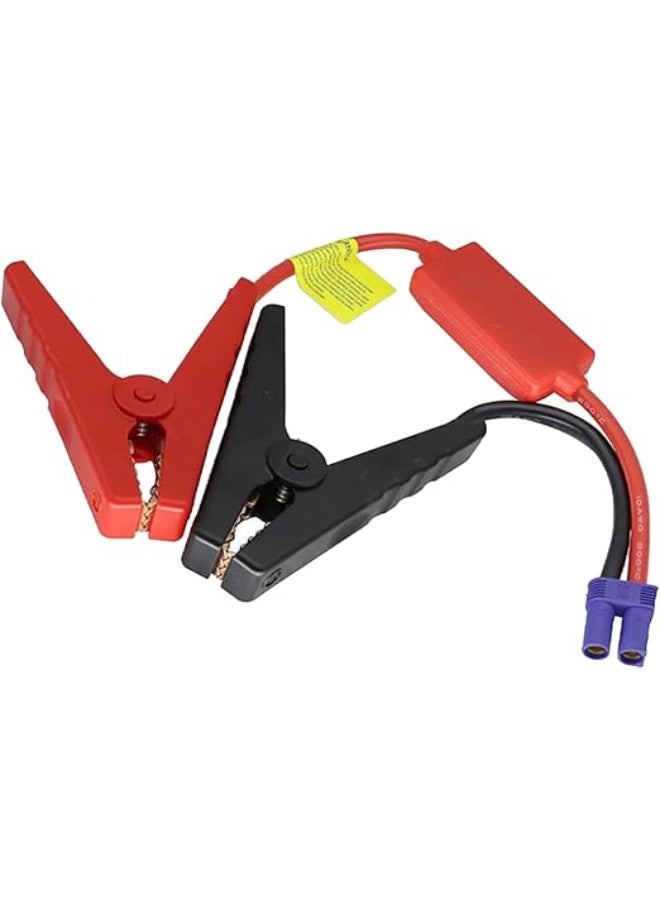 12V Car Battery Jump Starter Replacement Cable - High-Quality EC5 Plug Connector with Heavy Duty Crocodile Clips - Emergency Booster Cable for Portable Power Banks. - Image 1