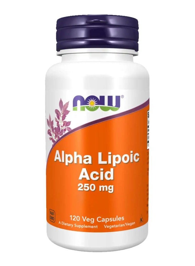 now Foods Alpha Lipoic Acid 250mg (360 High Potency Vcaps) - Image 1