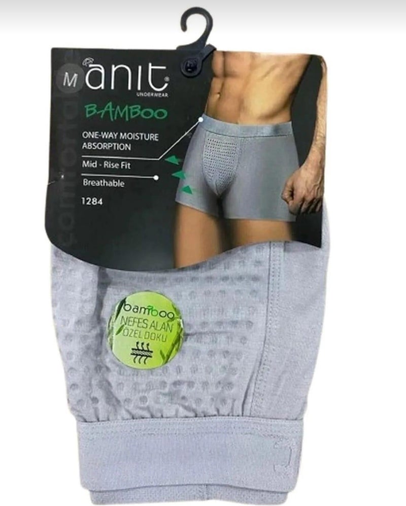 Anıt Anit 1284 Men's Breathable Bamboo Boxer Singlet - Image 2