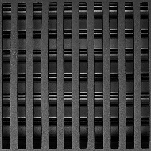 Madelyn Carter Contemporary Vent Cover, Solid Cast Aluminum Interior, Controls Air Flow, 6 x 14 inches (Overall Face: 7.25 x 15.5 inches), Matte Black - Image 4