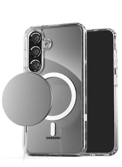 Wtech Samsung Galaxy A36 5G 2025 / Samsung Galaxy A56 5G 2025 Magnetic Case, Slim Transparent Flexible TPU Shockproof Magsafe Back Phone Case - Clear  - Image 2