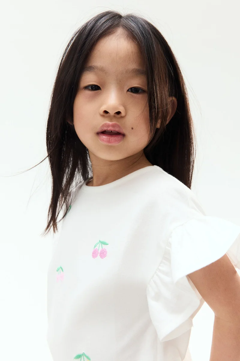 H&M Sequined cotton top