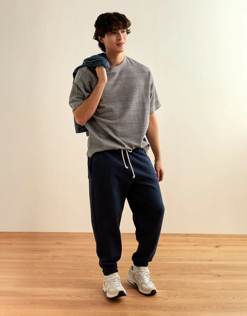 AE Oversized Textured Knit T-Shirt