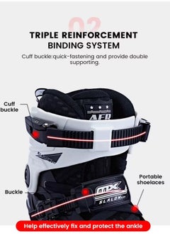 MX MX AFR Professional Inline Skates Unisex Premium Quality  - Image 4