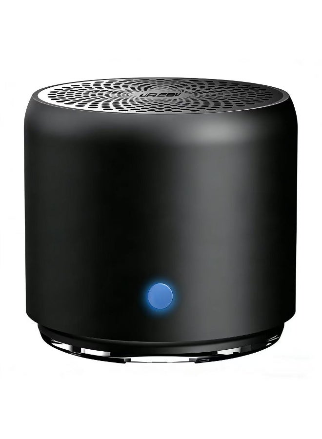 إيوا مكبر صوت لاسلكي محمول بتقنية البلوتوث - صوت غامر، مكبر صوت صغير مقاوم للماء للاستخدام الخارجي مع صوت جهير قوي، وقت تشغيل يصل إلى 12 ساعة وشحن عبر منفذ USB-C - لون أسود أنيق. - Image 1