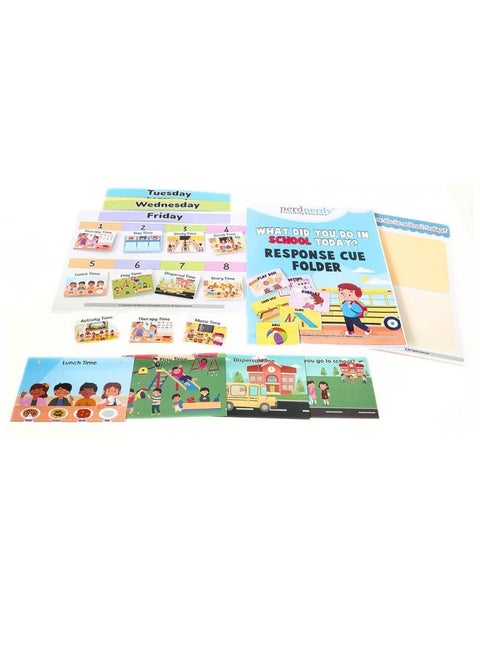 NerdNerdy What did You do in The School Today/Classroom Activity Schedule/Autism structuring/Attention/Memory/Occupational Therapy/Autism Toys/Speech Development/Sensory Toys