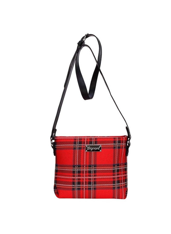 Signare Tapestry Crossbody Bag Shoulder Purse For Women In Red Royal Stewart Tartan Design (Xb02Rstt) - Image 5