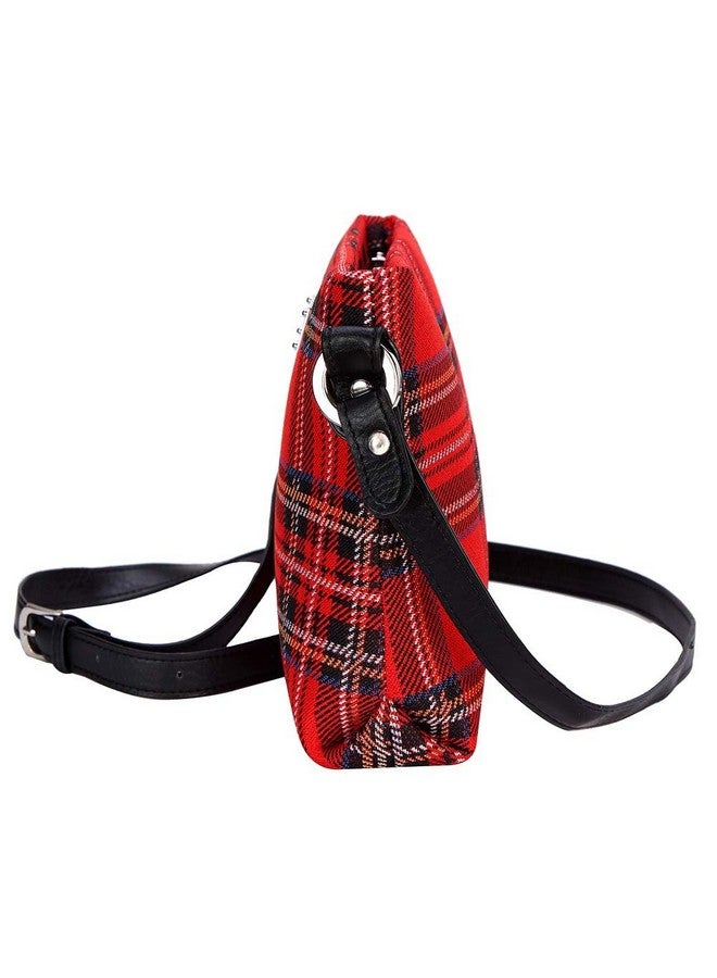Signare Tapestry Crossbody Bag Shoulder Purse For Women In Red Royal Stewart Tartan Design (Xb02Rstt) - Image 4