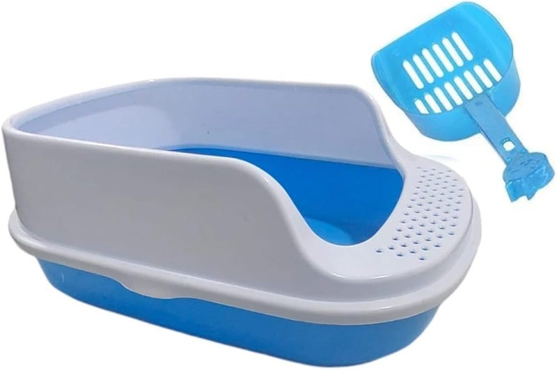 Premium Cat Litter Box With Scoop Large Size Easy To Clean Multiple Colors Available Perfect For Cat Care And Hygiene Grey - Image 4