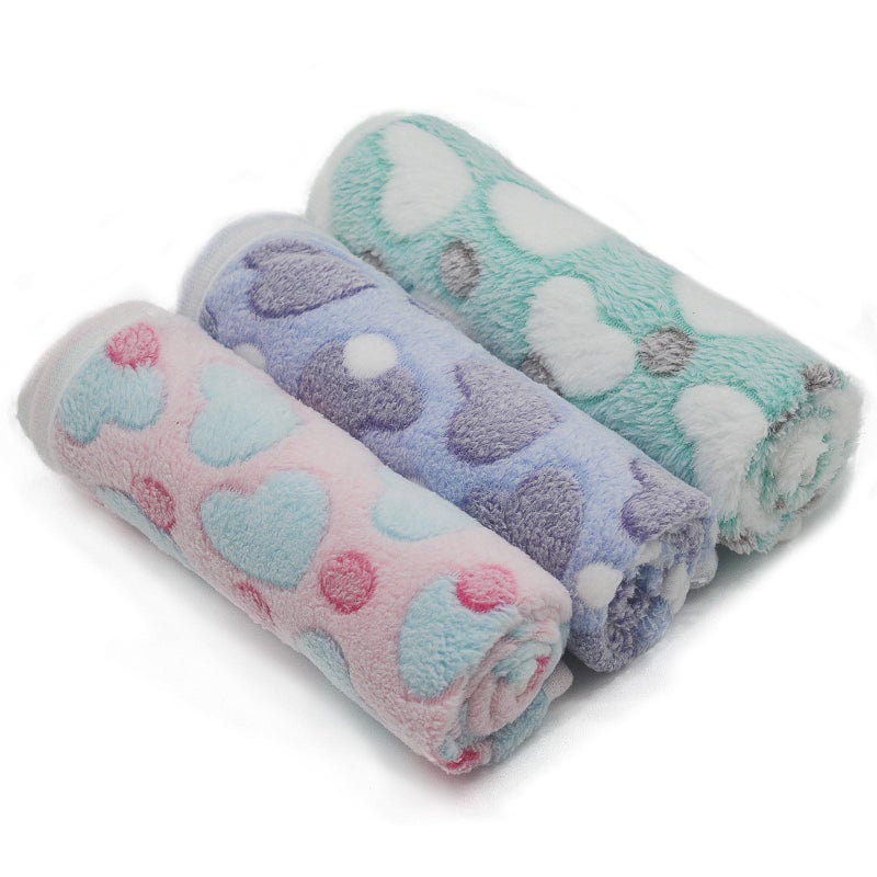SORKUT 1 Pack 3 Puppy Blankets Super Soft Warm Sleep Mat Love Print Blanket Fluffy Fleece Pet Blanket Flannel Throw Dog Blankets for Small Dogs Puppy Dogs Fluffy Cats,Mix Love-Small(23"x15") - Image 1
