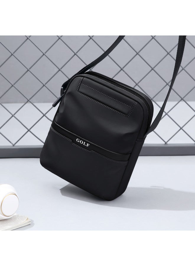 جولف 【مقاوم للماء】 حقيبة كتف رجالية عصرية، حقيبة صدر خفيفة الوزن، حقيبة رسول عادية من القماش بتصميم كتلة ألوان، جراب هاتف للرجال - Image 4