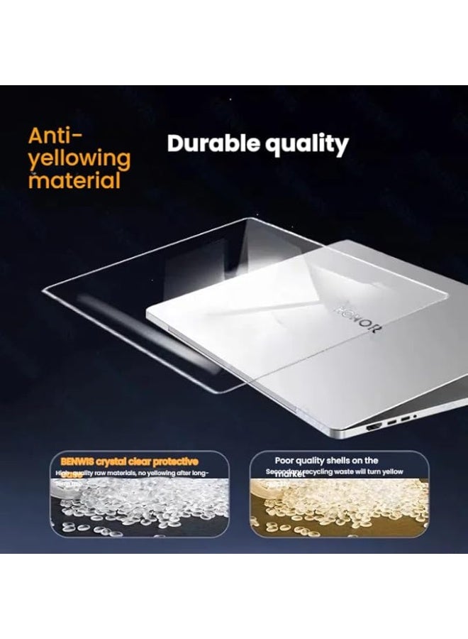 Case Compatible with Honor MagicBook Pro 14 2025 14.6 Inch Laptop Protective Shell Crystal Transparent Shell Cover Heat Dissipation and Anti Drop - Image 3