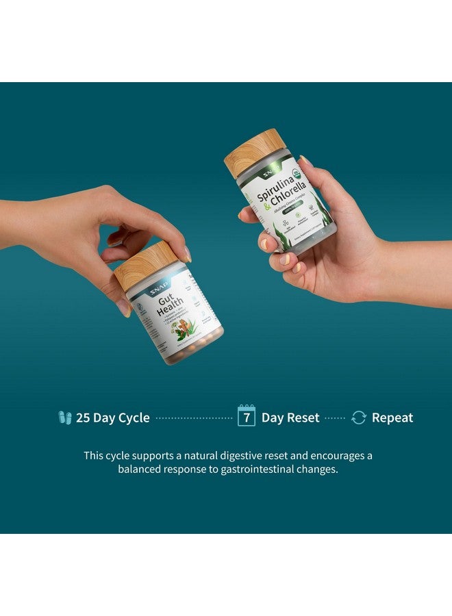 SNAP SUPPLEMENTS Gut Health & Spirulina Chlorella Bundle - Turmeric, Aloe, Pylopass Probiotics & Alkalizing Greens Complex - Digestive, Detox & Antioxidant Support - 50 + 120 Capsules - Image 3