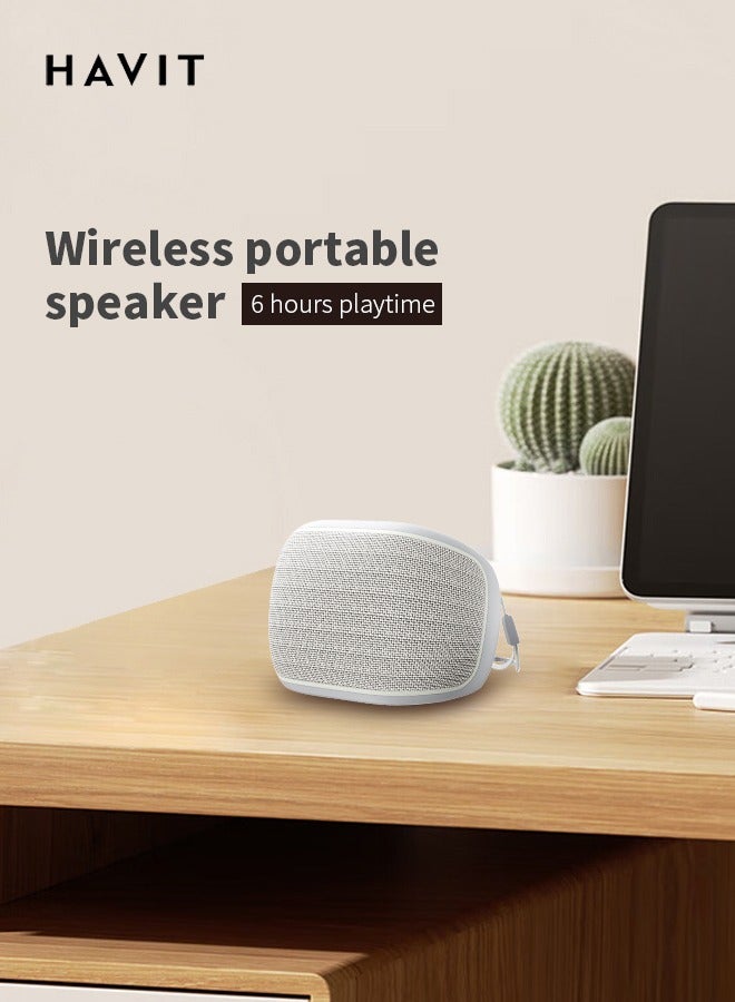 havit Waterproof Bluetooth Speaker, Outdoor Speaker with Microphone, 900mAh Battery Capacity, Suitable for Open-Air Parties, Bathrooms, Hiking - Image 2