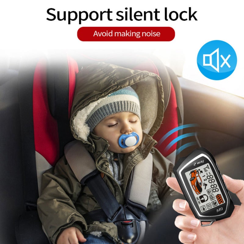 Car Remote Starter System PKE Keyless Entry BT Remote Engine Starter Central Lock Kit Vibration Alarm Support APP Control with 2 Remote Controller - Image 3