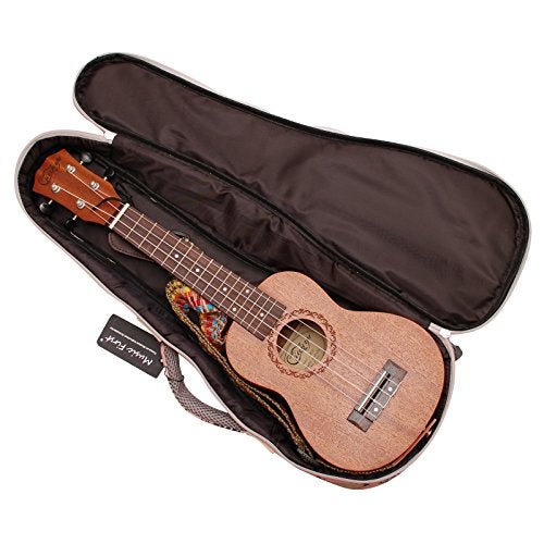 MUSIC FIRST Canvas 23/24 Inch Concert MISS CAT Ukulele Case, Bag, Cover - Original Design - Image 4