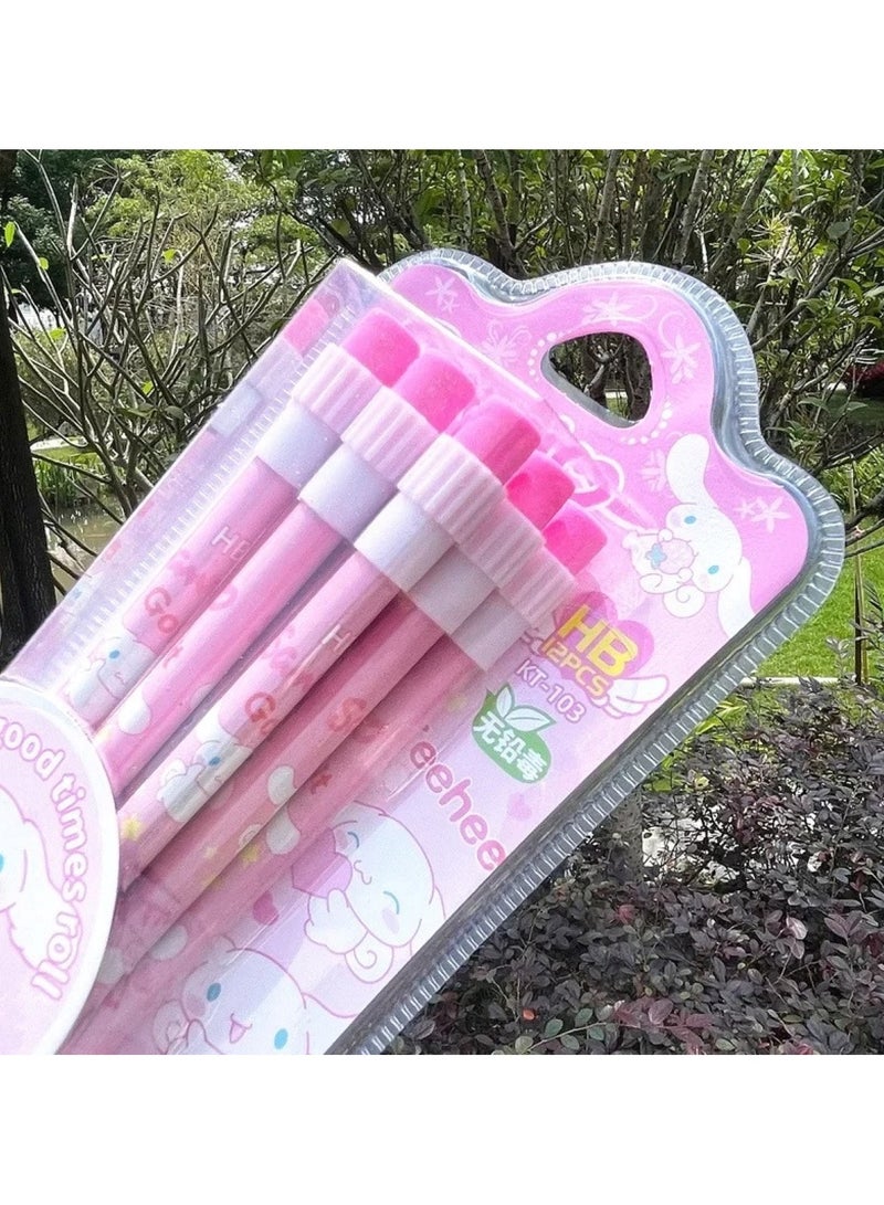 Huitich Sanrio Character Pencil Sets with Accessories Pink - Image 3