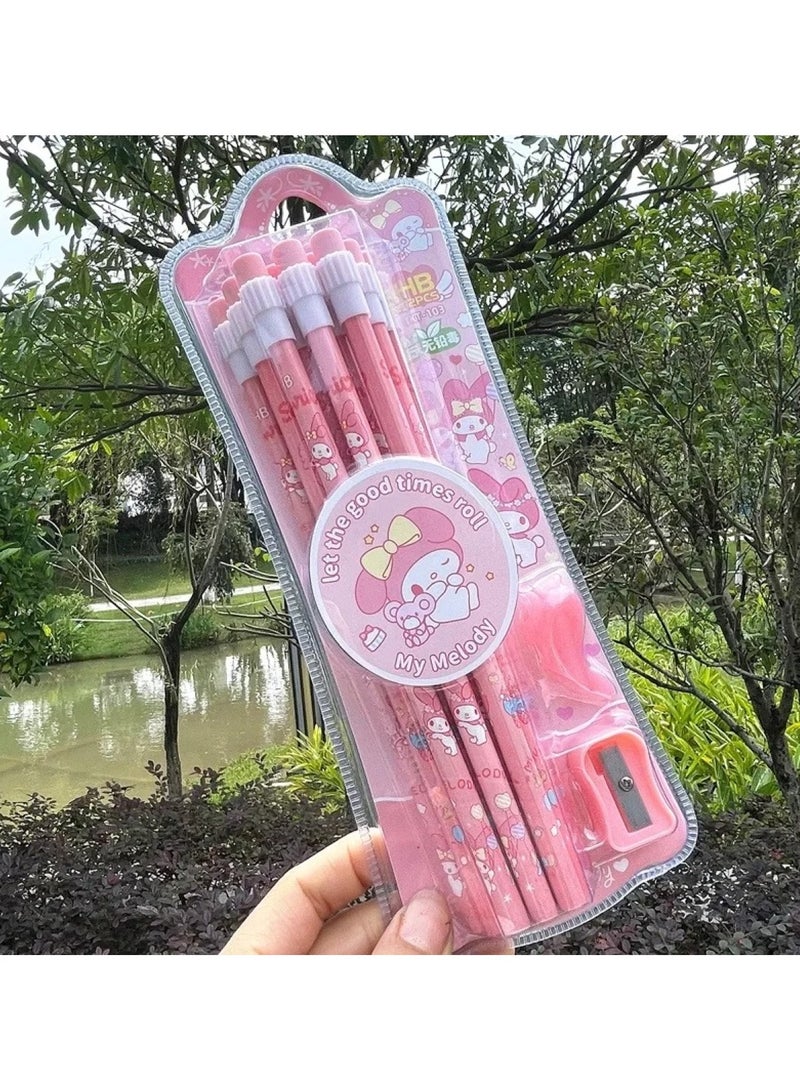 Huitich Sanrio Character Pencil Sets with Accessories Pink - Image 2