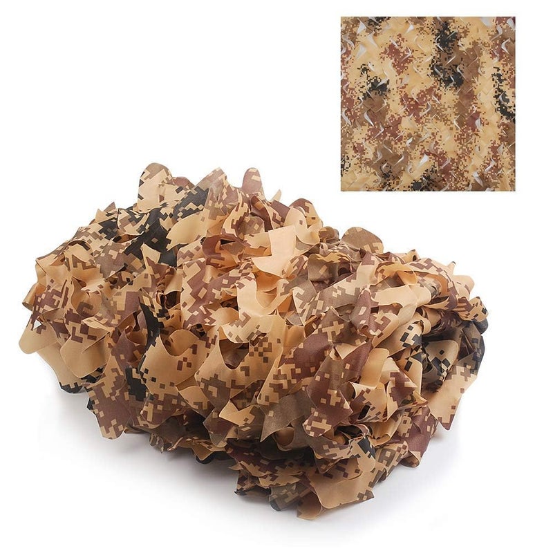 RAISCO 10X20 Feet Semi-Desert Hunting Blind Camo Net Camouflage Nets Military Surplus for Shooting, Party Decoration, Photograph, Vahicle Cover, Sunshade Semi-Desert Color Combination - Image 4