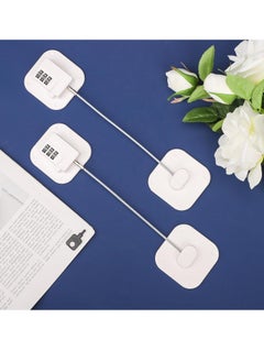 Gonice 2pcs Refrigerator Locks, Password Fridge Lock Combination with Code-Setting Key Self-Adhesive  - Image 4