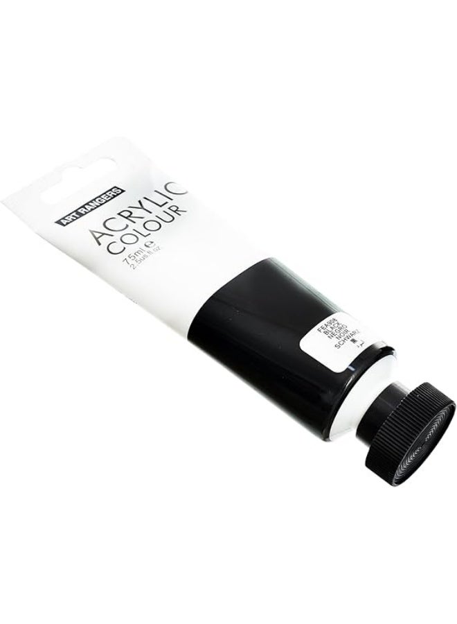 ART RANGERS Acrylic Tube Black 75 ml - Art rangers - Image 3