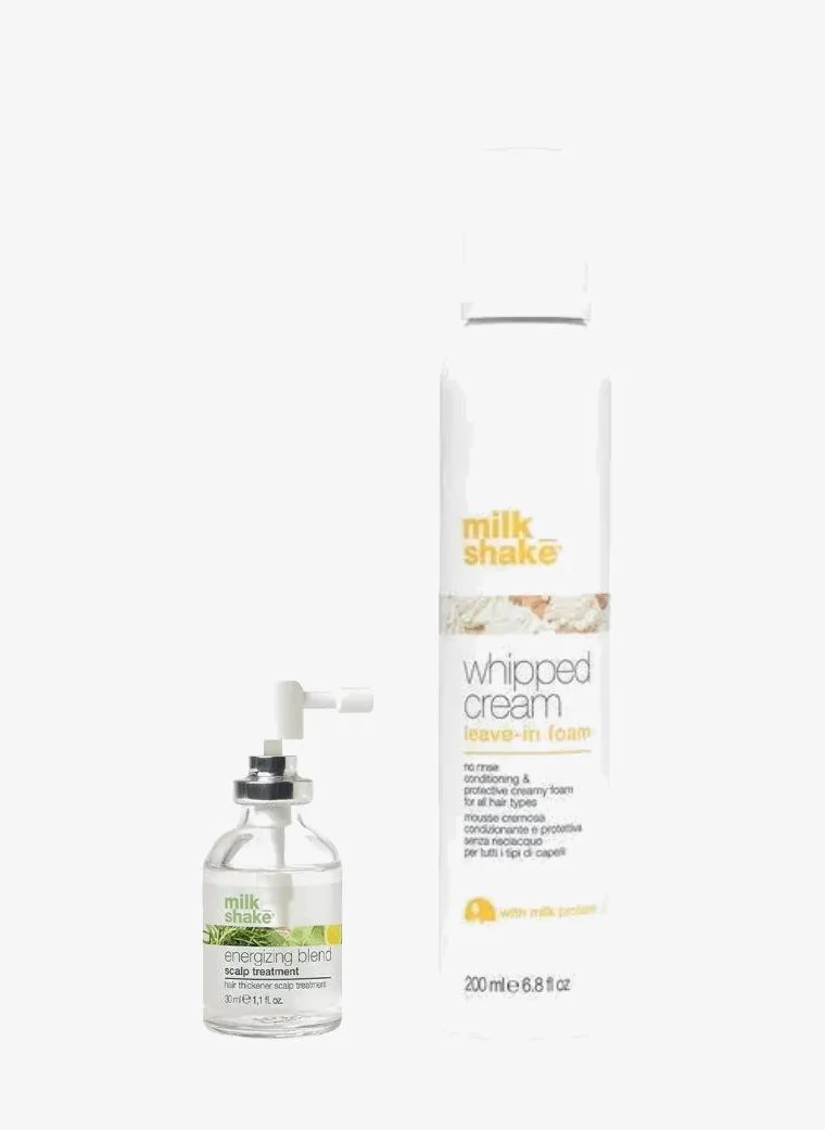 Milk Shake Hair Vitality & Care Duo: Energizing Scalp Treatment & Whipped Cream Foam, Savings 20%