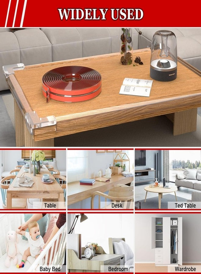 KELVEE شريط حماية الحواف المصنوع من السيليكون من KELVEE بطول مترين، لحماية حواف وزوايا الأثاث والمكاتب والزوايا الحادة، وسادة أمان للأطفال - ناعم ومتين للأطفال (2 متر + 4 زوايا) - Image 5