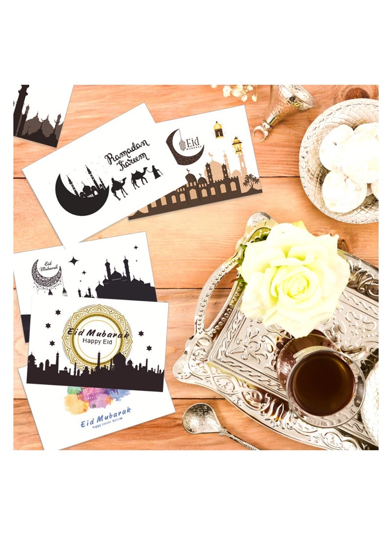 Highland 6 Piece Eid Mubarak Ramadan Kareem Greeting Cards with Envelope and Stickers - Image 4