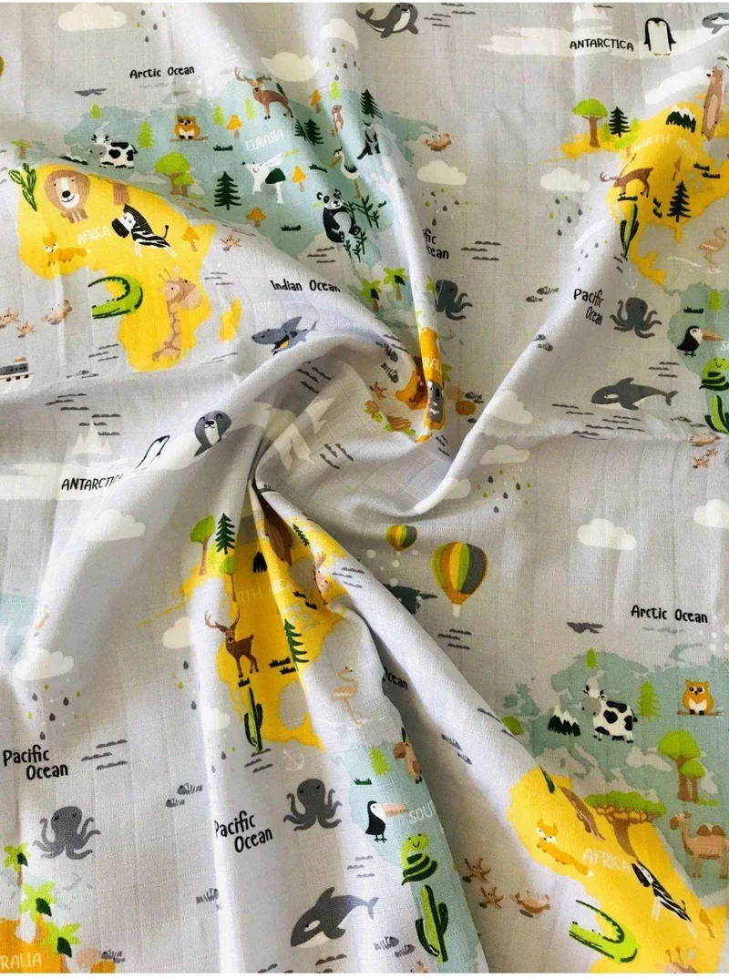 جونييروس 2 Pieces Organic Muslin Cover Blanket