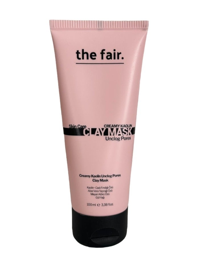 the fair. Kaolin Rose Oil Pore Cleansing Clay Mask 100ML - Image 1