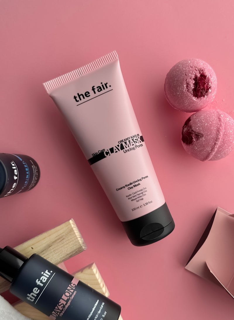 the fair. Kaolin Rose Oil Pore Cleansing Clay Mask 100ML - Image 3