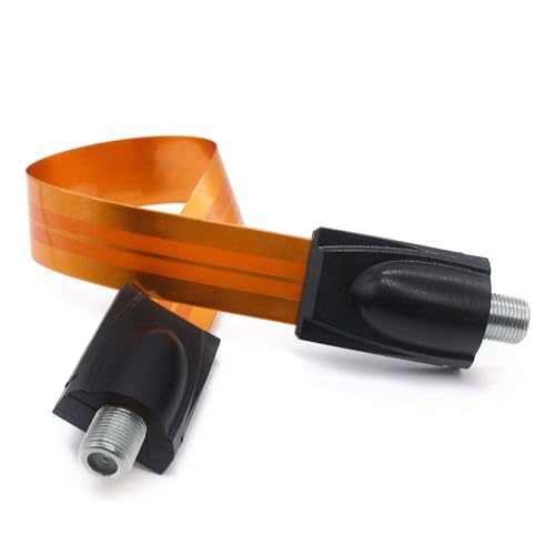 VANTRONIK Flat Coaxial Cable for Windows Ghost Wire Ultra-Thin Soft Window Cable for TV 11.8 inches Long with F Connector - Image 1