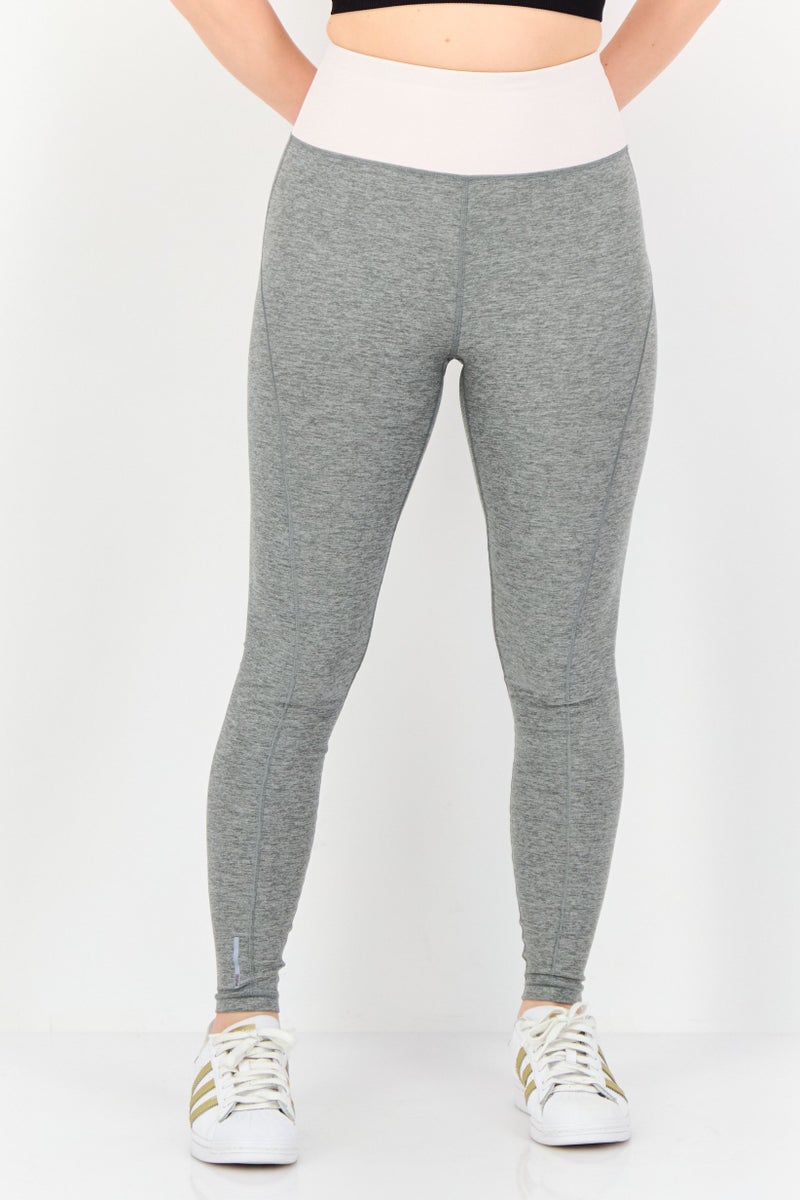 PUMA Women Sportswear Fit Brand Logo 7/8 Training Tights, Grey - Image 1