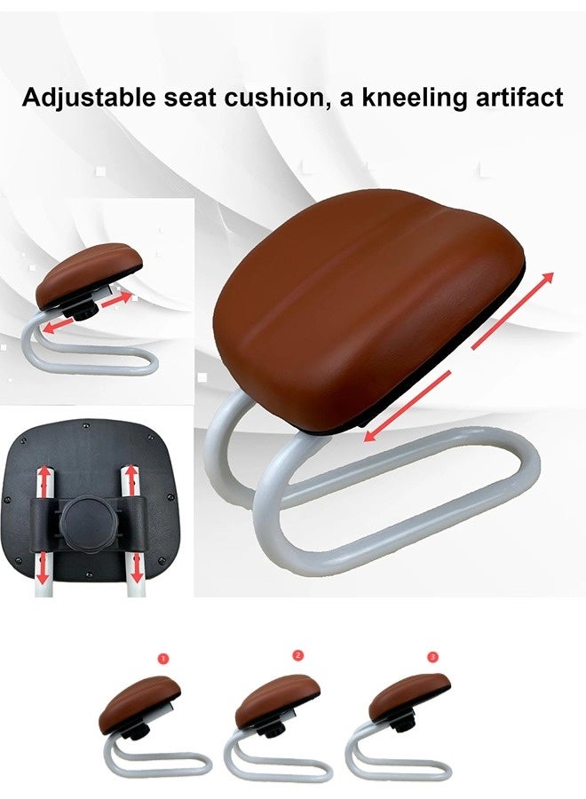 شيبشيب ​مقعد التأمل مع وسادة إسفنجية، كرسي الصلاة للسجود للمسلمين قابل لضبط الارتفاع - Image 2