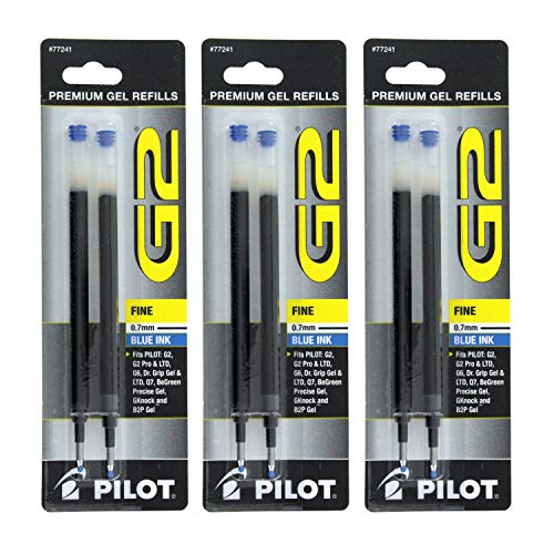 Pilot G2, Dr. Grip Gel/Ltd, ExecuGel G6, Q7 Rollerball Gel Ink Pen Refills Green 7 mm 12 Pack - Image 5