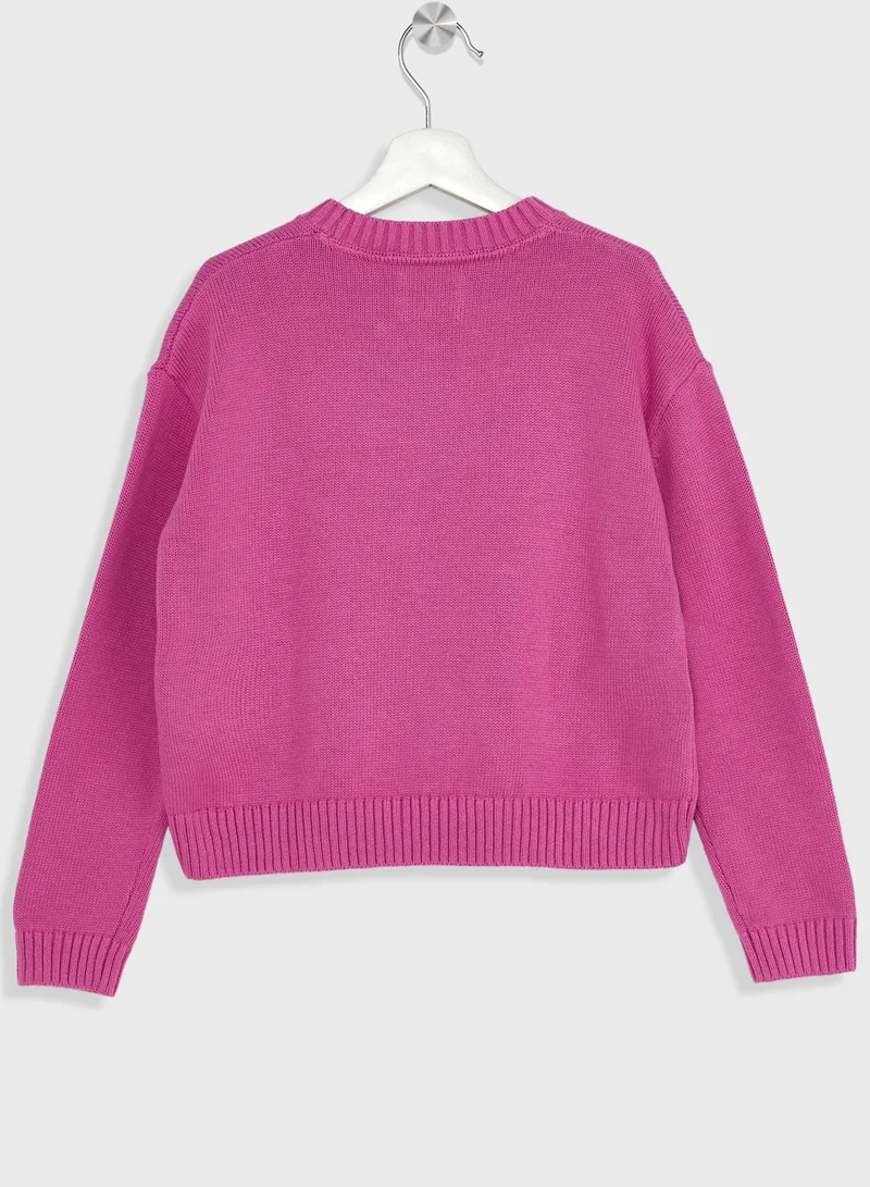 Calvin Klein Jeans Kids Crew Neck Sweater