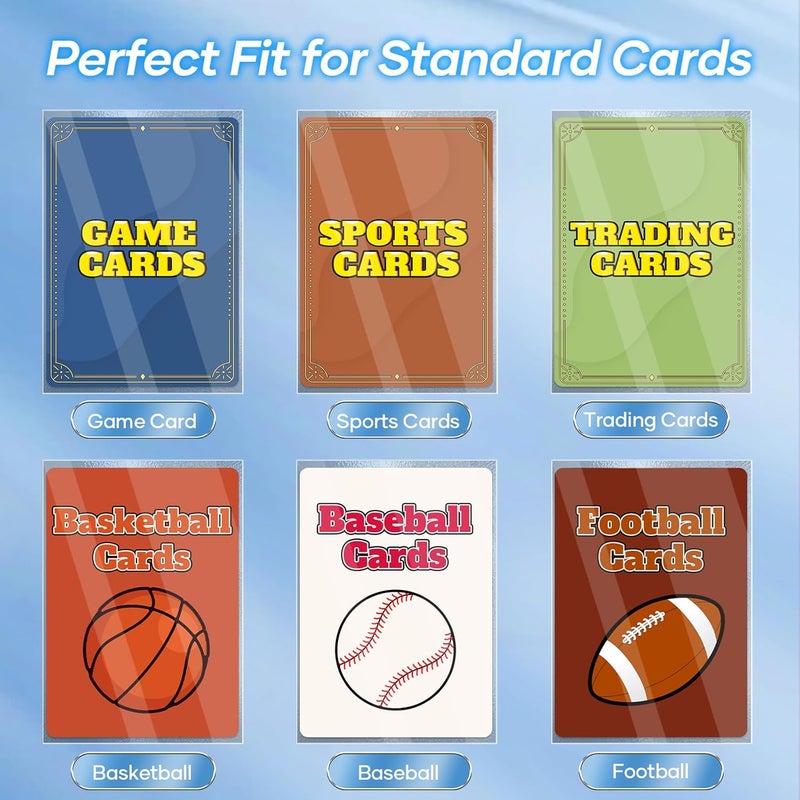 Mlikero Permanent & temporary usable 500 Count Card Sleeves – Matte Clear Trading Card Sleeves, Polypropylene (PP), Fit for MTG, TCG, Baseball, Football, and Game Cards (Matte Clear) Salt resistant coating - Image 5