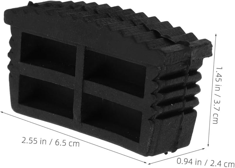 4Pcs Ladder Non Slip Replacement Foot Pads Safety Bumpers Black - Image 3