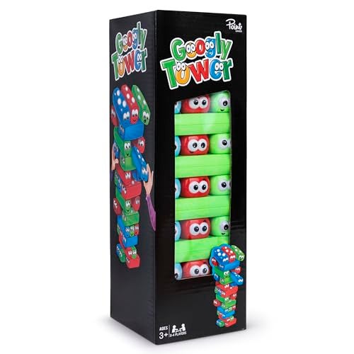 Point Games Googly Tower Stacking Tower Game with Fun Design Developmental Interactive Puzzle Test Stabilizing Skills Ages 3 - Image 1