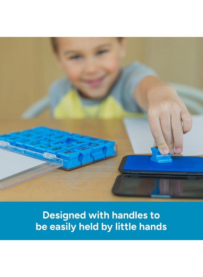 Educational Insights Alphabet Rubber Stamps - Uppercase 5/8", Set of 26 Letters and 4 Punctuation Marks: Perfect for Homeschool & Classroom, Ages 4+ - Image 4