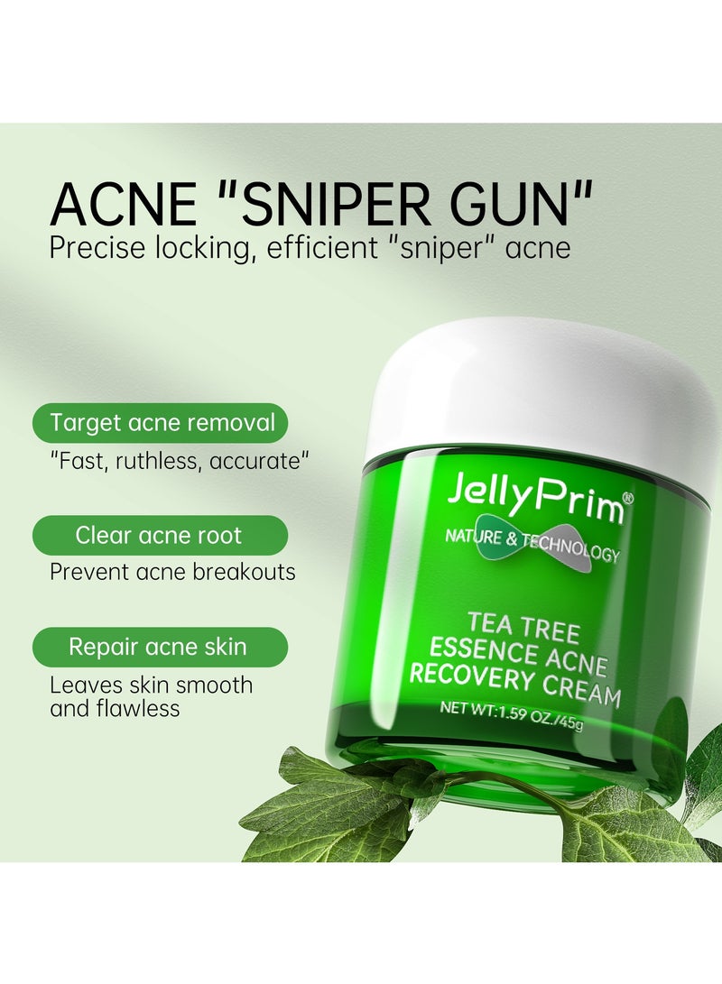JellyPrim Fades Acne Marks And Brightens Skin Tone Tea Tree Moisturizing Repair Cream 30ml - Image 4