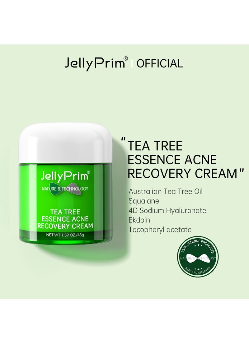 JellyPrim Fades Acne Marks And Brightens Skin Tone Tea Tree Moisturizing Repair Cream 30ml - Image 5