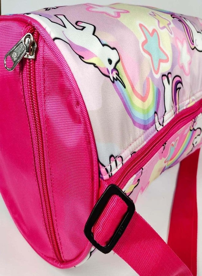 NEEYATI Kids Space Duffle Bags for Travel Swimming Sports Dance Gymnastics Sports Gym Bag Kids Stylish Travel Bag for Girls Boys (Unicorn) - Image 4